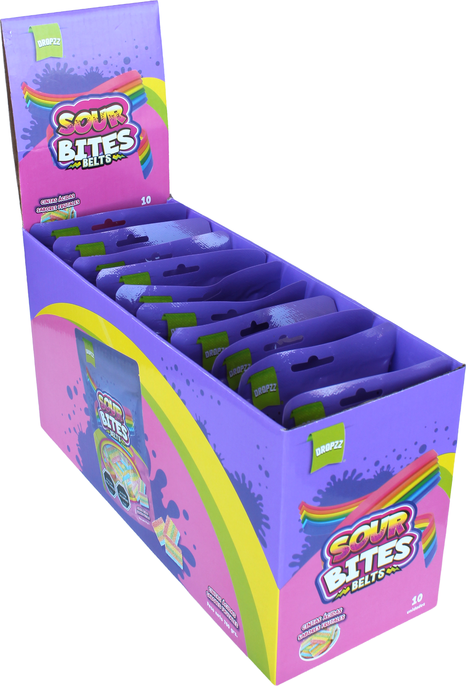 BELTS 90gr. Sour cintas display abiert